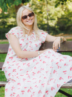 The Tilly Maxi Skirt - Red & White