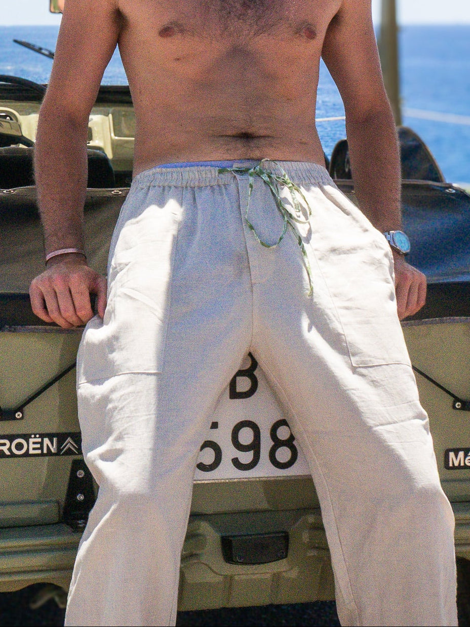 Linen Trousers - Sand