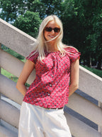 The Tilly Top - Raspberry