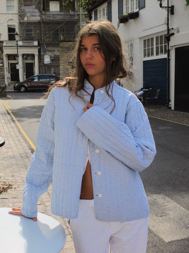 The Indigo Quilted Jacket