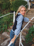 The Claire Shirt - Blue Stripe