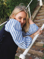 The Claire Shirt - Blue Stripe