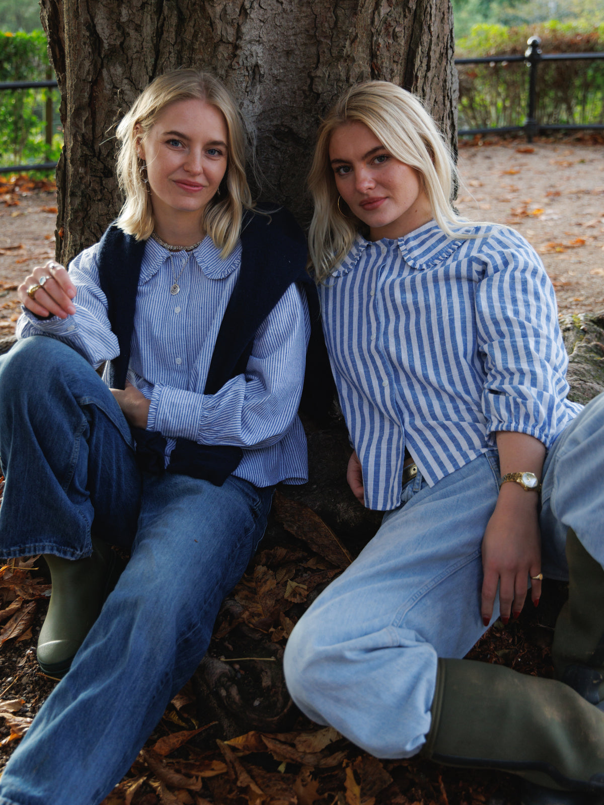 The Delilah Shirt - Blue Pinstripe