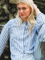 The Claire Shirt - Blue Stripe
