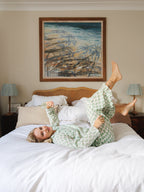 The Bella Pyjama Long Sleeve Top - Green