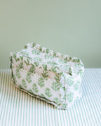 Quilted Washbag - Green