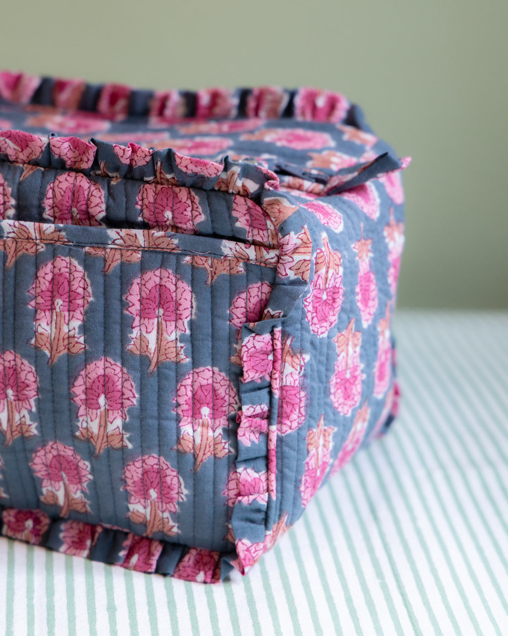 Quilted Washbag - Purple