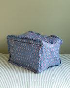 Quilted Washbag - Blue Chilli