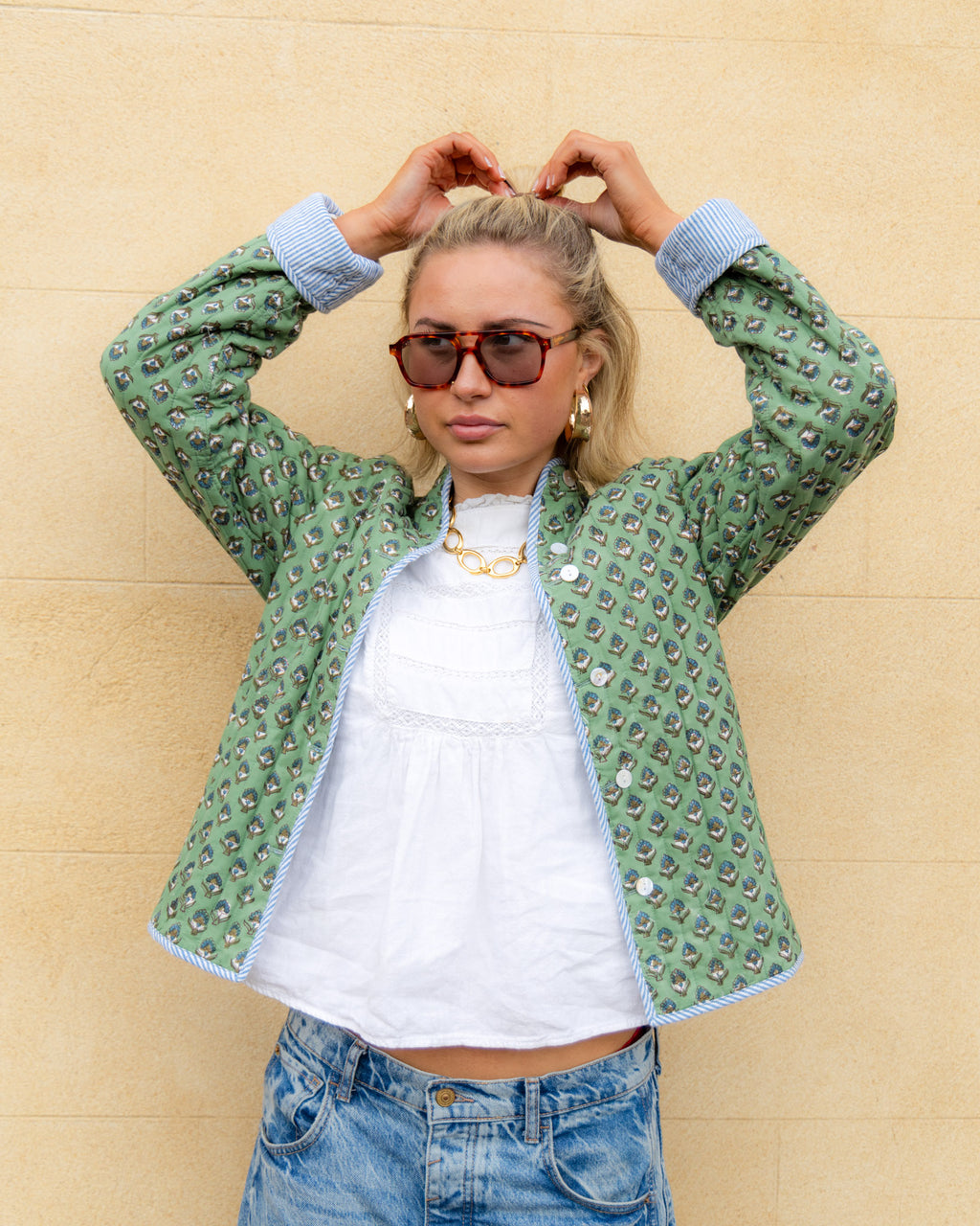 The Olive Quilted Jacket