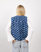 Indigo Flower Waistcoat
