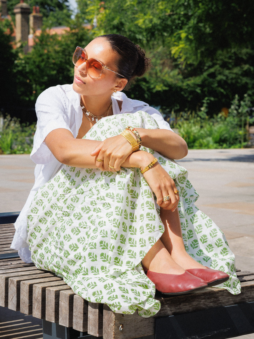 The Tilly Maxi Skirt - Green