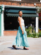 The Tilly Maxi Skirt - Aqua