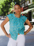 The Tilly Top - Aqua