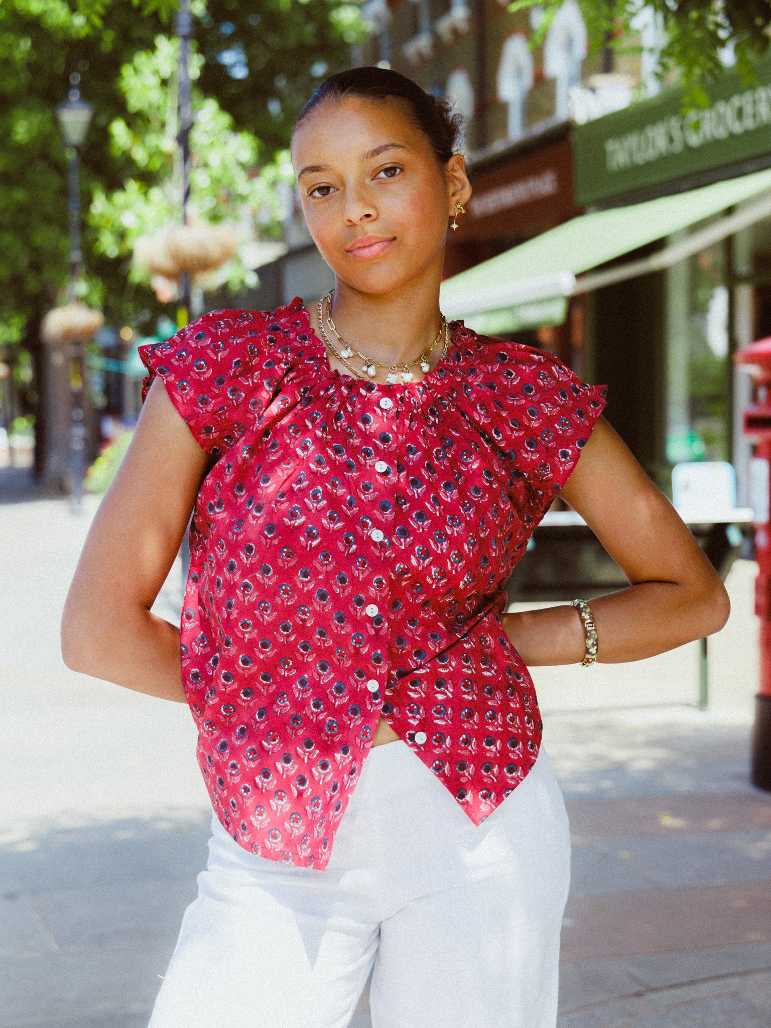 The Tilly Top - Raspberry
