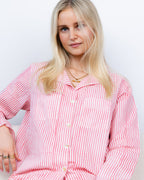 The Bella Pyjama Long Sleeve Bottoms - Pink Stripe