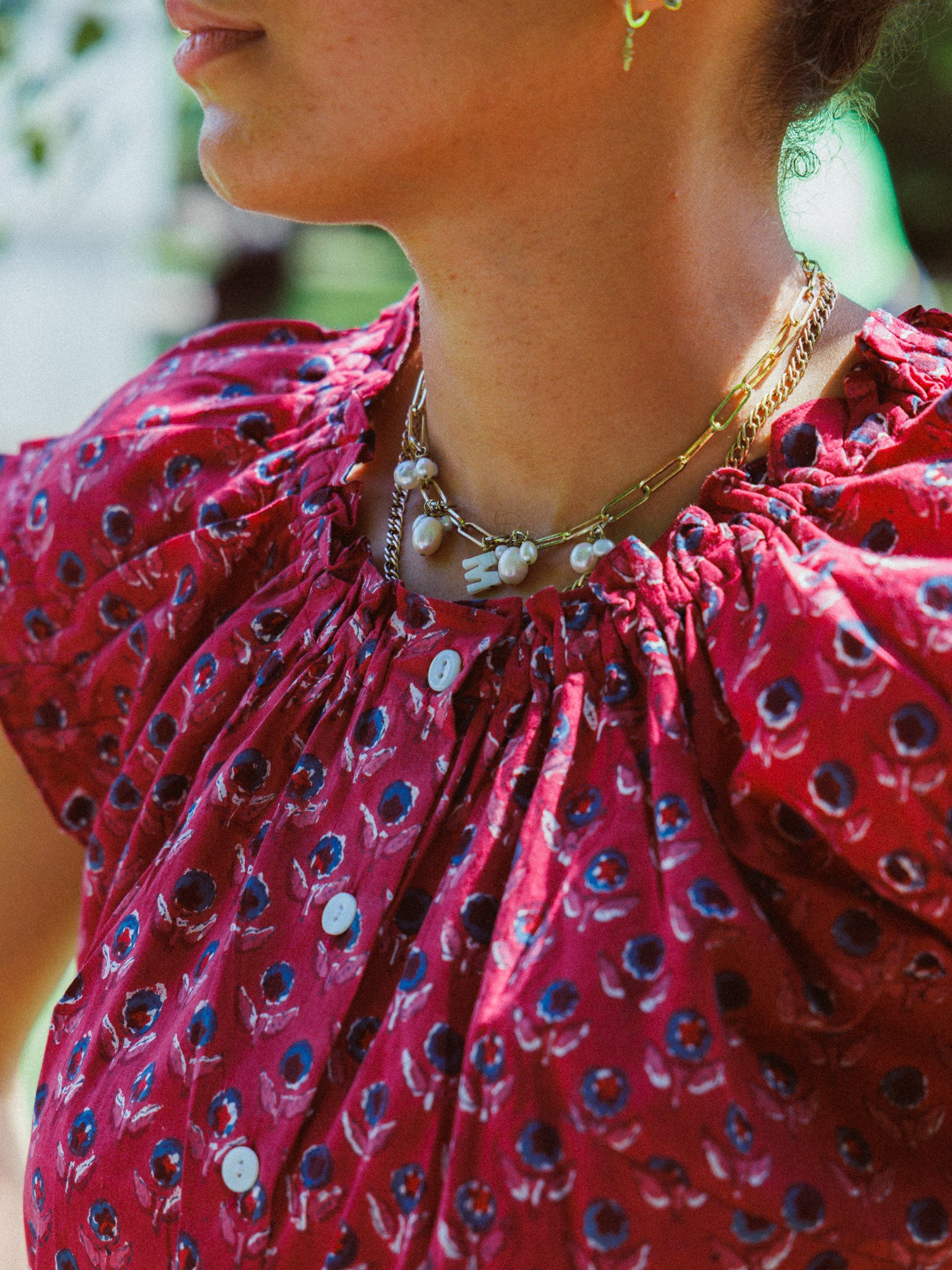 The Tilly Top - Raspberry