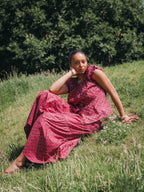The Tilly Maxi Skirt - Raspberry