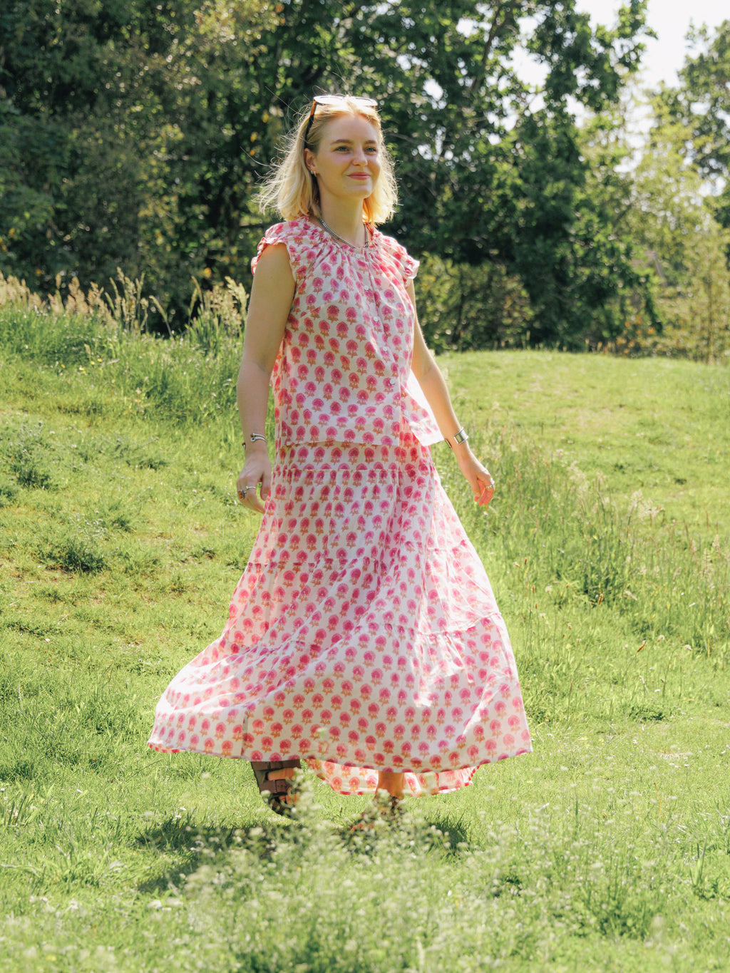 The Tilly Maxi Skirt - Pink