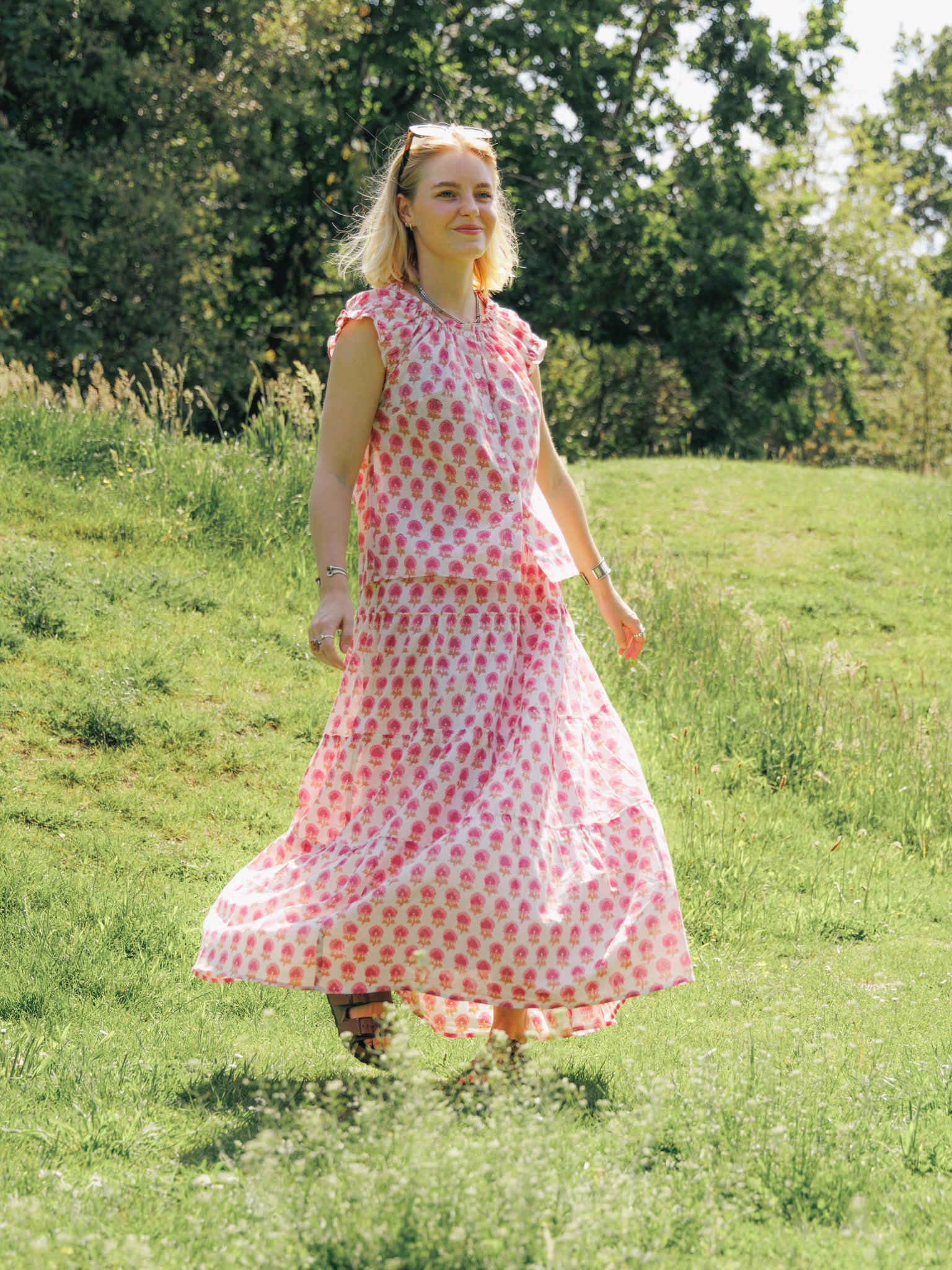 The Tilly Maxi Skirt - Pink
