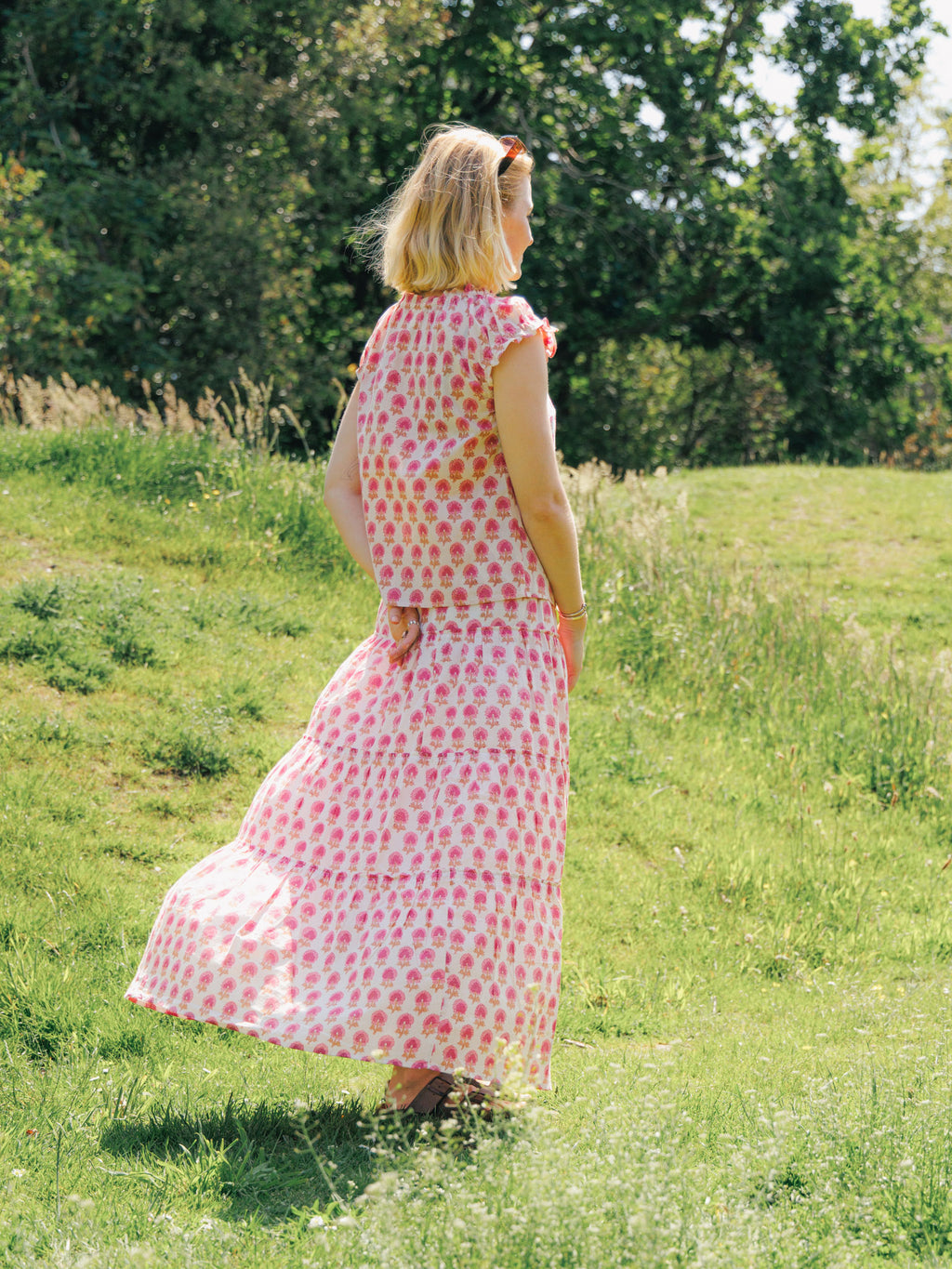 The Tilly Maxi Skirt - Pink
