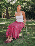 The Tilly Maxi Skirt - Raspberry