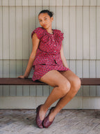 The Tilly Mini Skirt - Raspberry