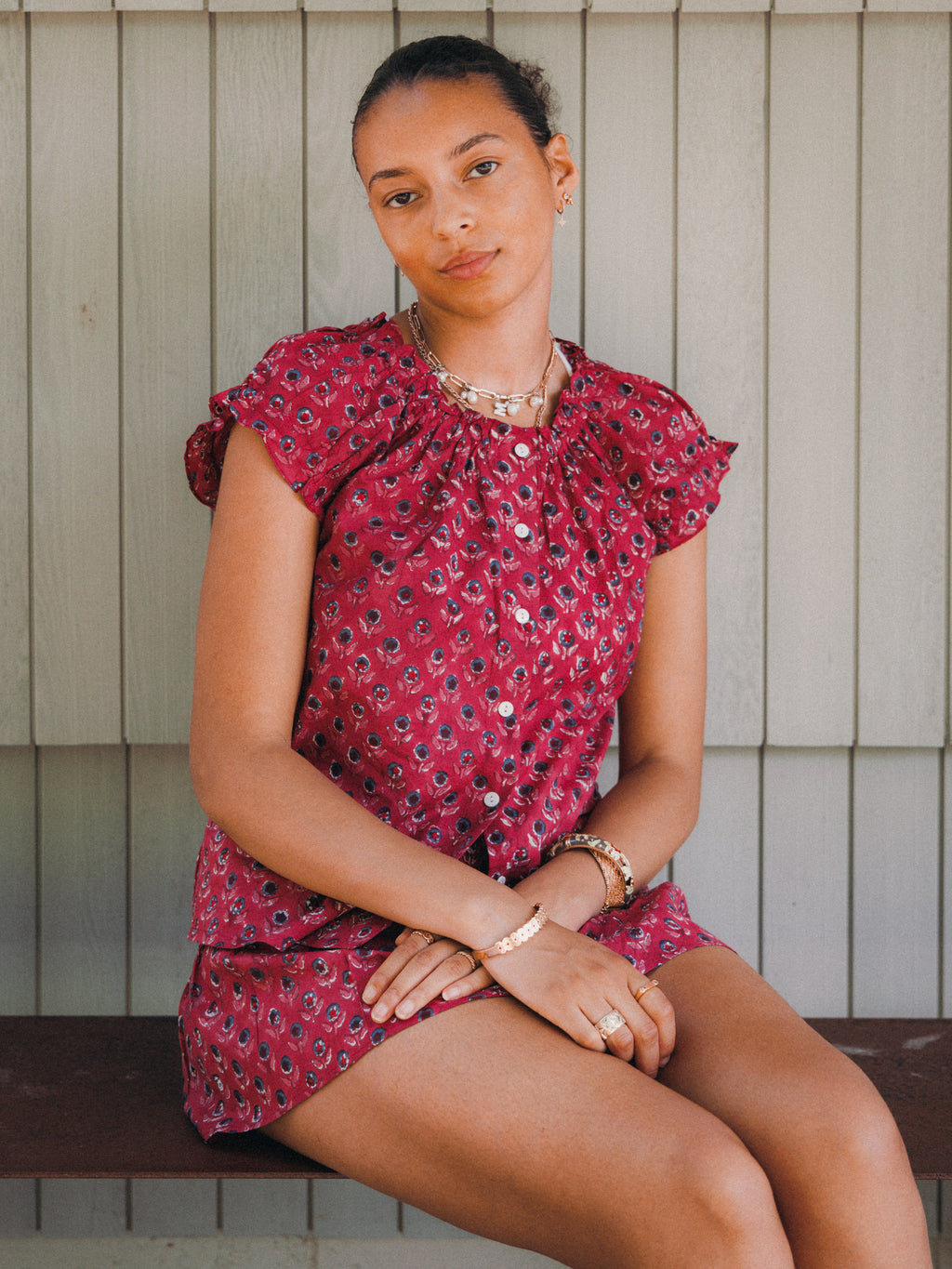 The Tilly Top - Raspberry