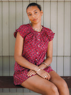 The Tilly Top - Raspberry