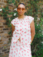 The Tilly Top - Red & White