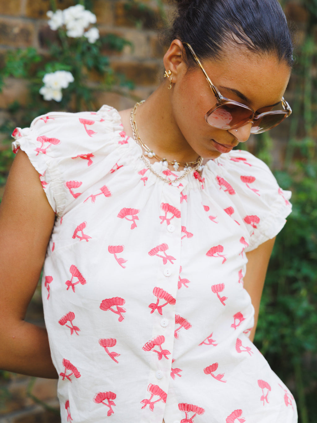 The Tilly Top - Red & White