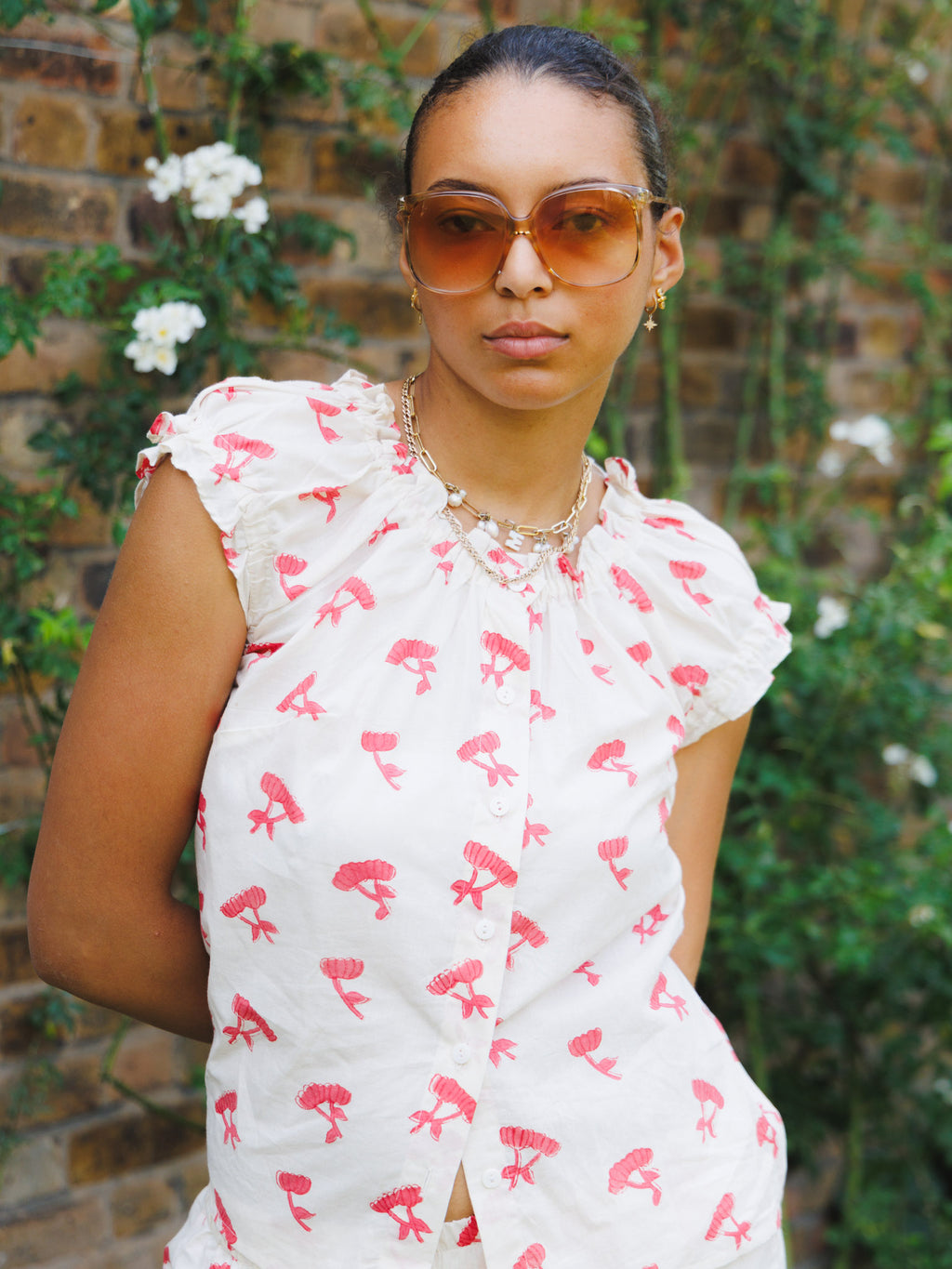 The Tilly Top - Red & White