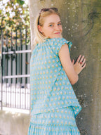 The Tilly Top - Aqua