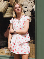 The Tilly Top - Red & White