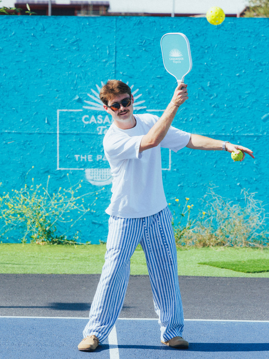Handloom Trousers - Blue Stripe