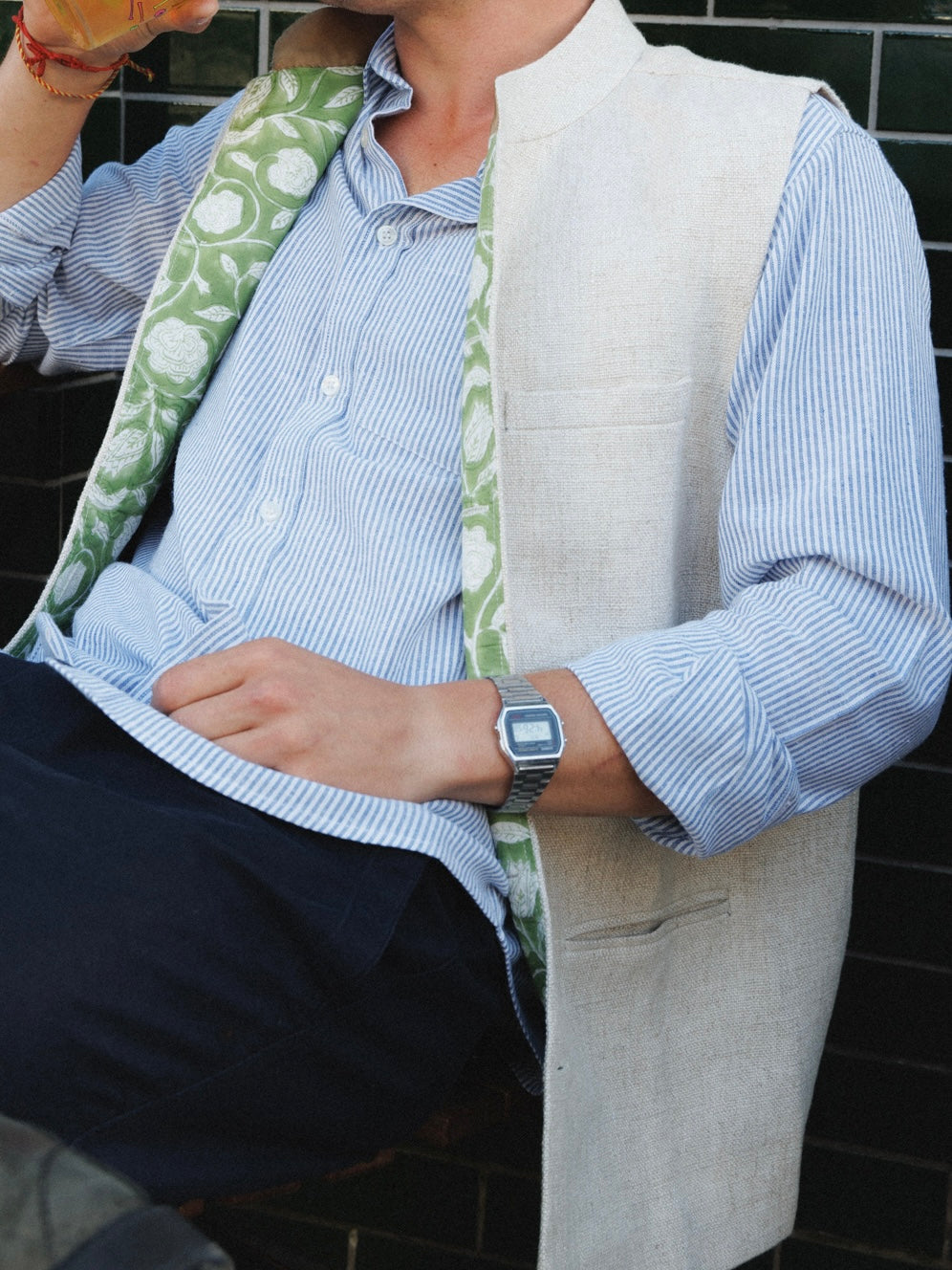 Nehru Gilet - Sand