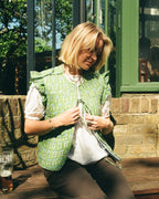 Cesca Quilted Waistcoat - Green