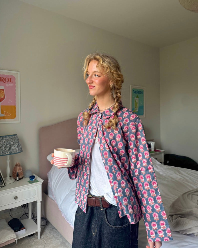 The Isla Jacket - Pink & Blue