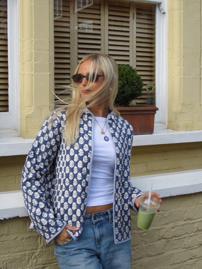 The Indigo Quilted Jacket