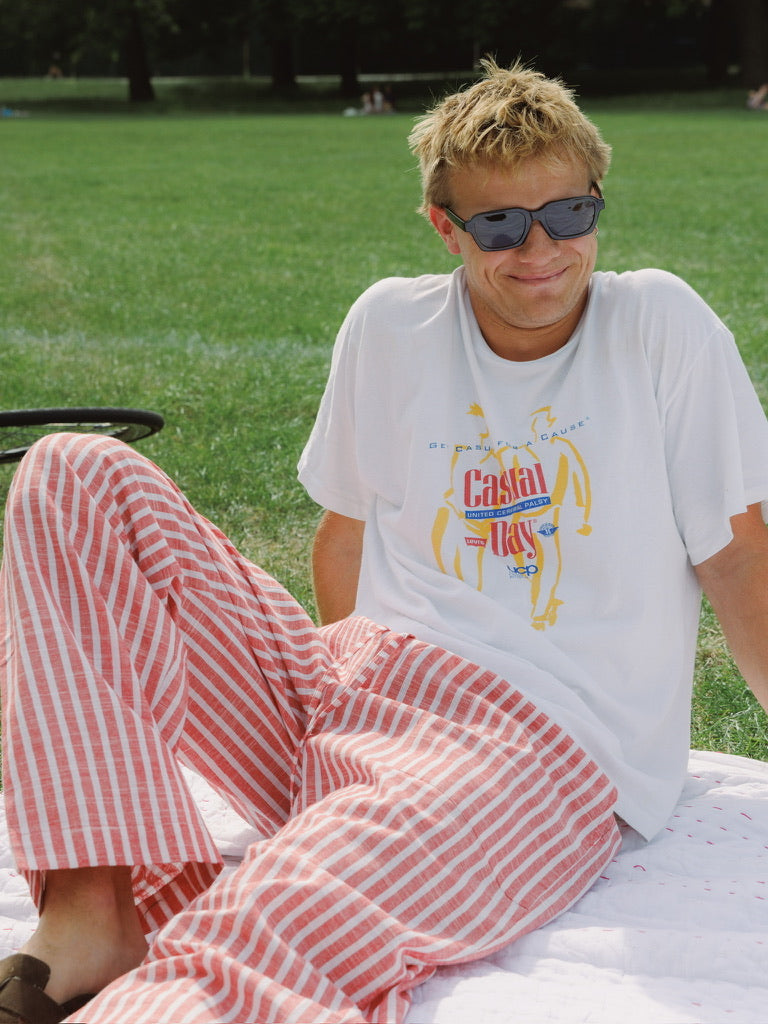 Handloom Trousers - Red Stripe