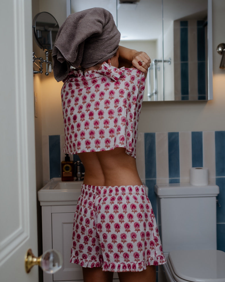 The Bella Pyjama Shorts - Pink