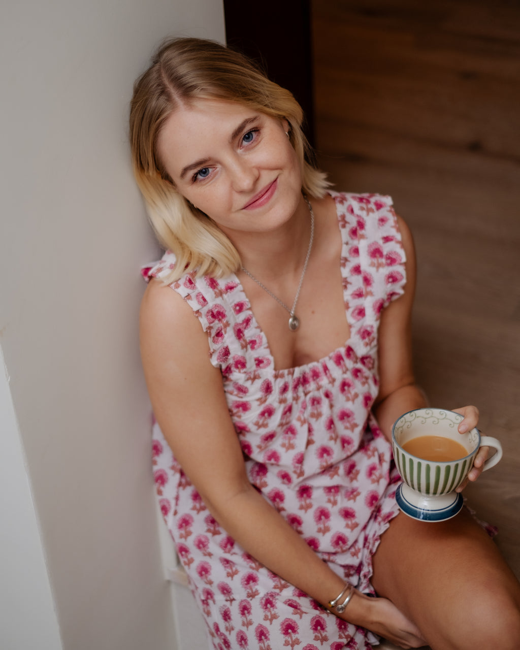 The Bella Pyjama Sleeveless Top - Pink
