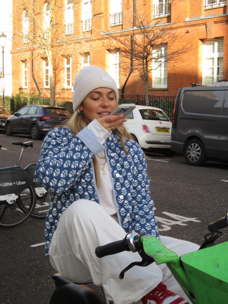 The Indigo Quilted Jacket