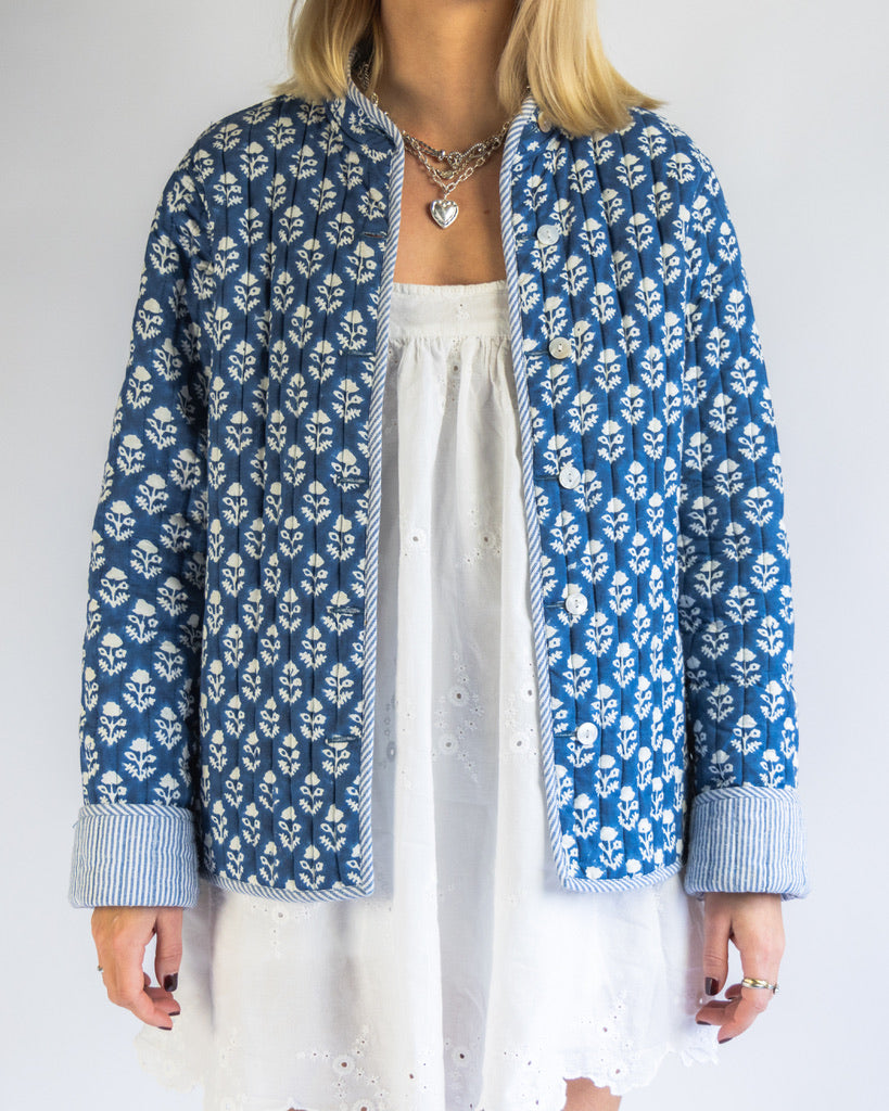 The Indigo Quilted Jacket