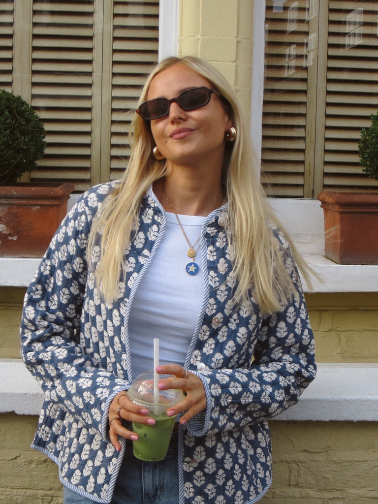 The Indigo Quilted Jacket