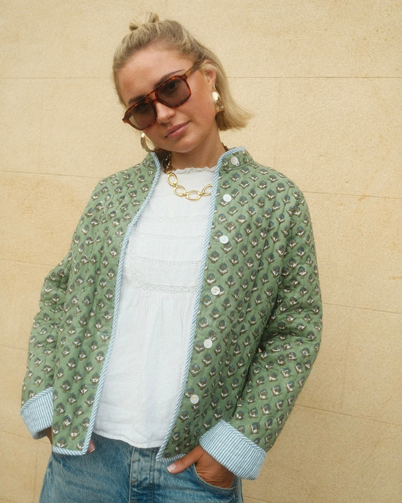 The Olive Quilted Jacket