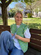 Cesca Quilted Waistcoat - Green