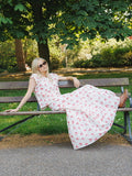 The Tilly Maxi Skirt - Red & White