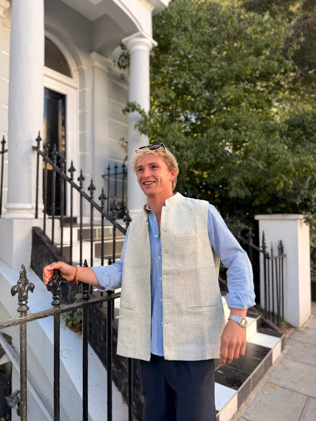 Nehru Gilet - Sand