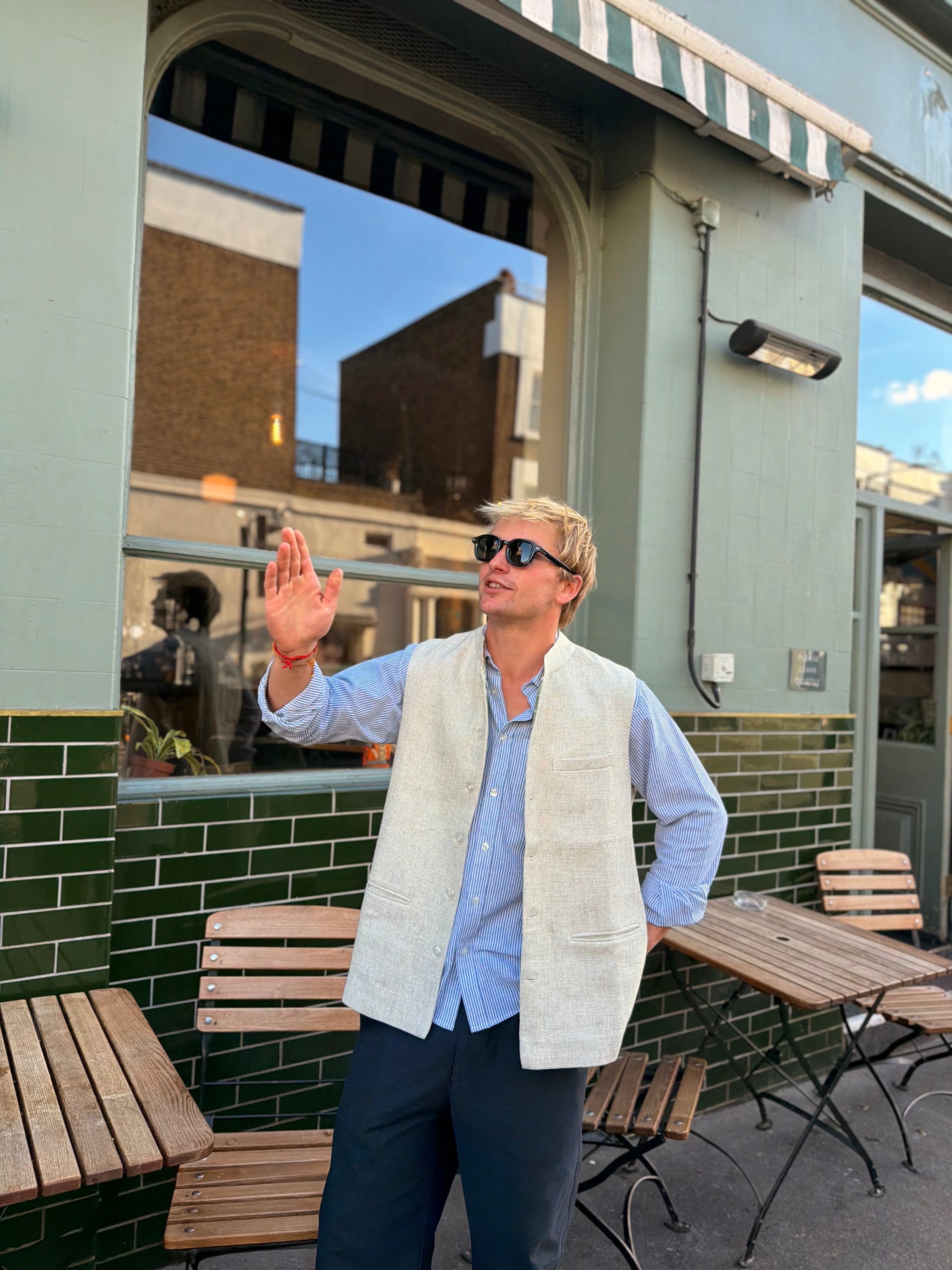 Nehru Gilet - Sand