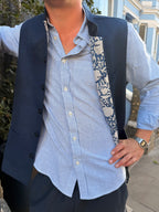 Nehru Gilet - Navy